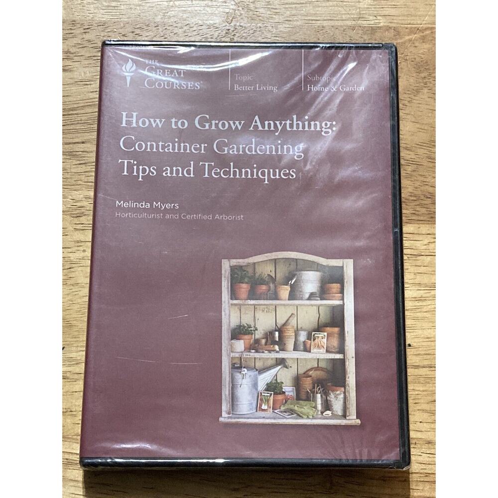THE GREAT‎ COURSES How to Grow Anything: Container Gardening Tips Techniques DVD